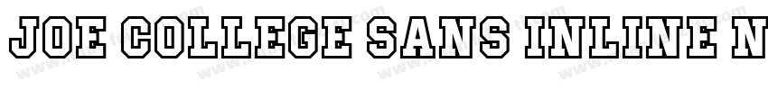 Joe College Sans Inline NF Regular字体转换